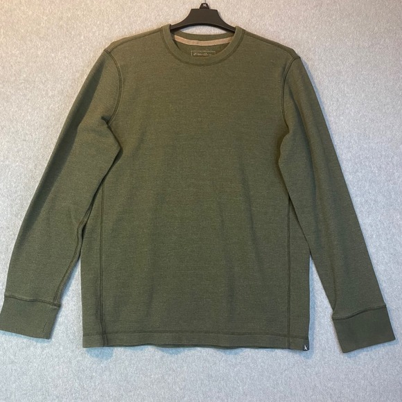Eddie Bauer Other - Eddie‎ Bauer Thermal Shirt Mens TL Olive Green Waffle Knit Long Sleeve Hiking